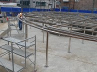 올 스텐레스로 설치하는 테크작업 공원 놀이터 테크 작업