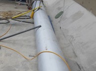 서스배관 용접작업 500A