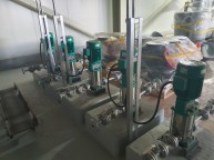 PCW 배관 기계실 시공중