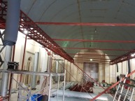 웨딩홀 철골작업