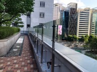 유리 난간대 강화유리설치 작업 다녀왔습니다