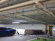 홈플러스 매장에 오수급수온수 배관설치 입상까지