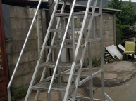 공장 내 가볍게 이동할 수 있는 사다리제작 의뢰로 제작해드림