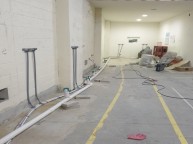 오수관 및 급수배관 설치 작업 계양기 설치