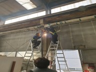 석재공장내에 배관 연결작업입니다 100A 아연관을 물배관으로 연결해 달라는 의뢰인데작업 여건도 날씨도 최악속에7일안에 설치조건총길이 100m 높이 4m 에 설치인데영하의 날씨에대리…