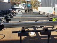 사각파이프에 CO2 베이스판 빳지용접