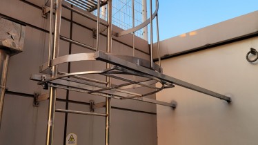 상암동 계단 차단막 설치