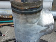 배관 용접 600900mm 사이즈 10T